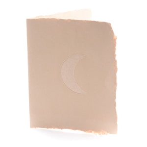 Dusty Rose Crescent Moon Card