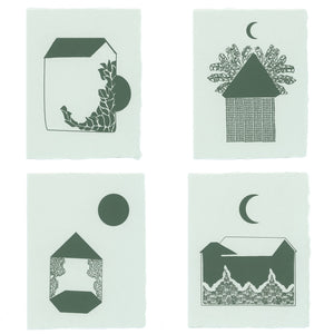 Midnight Moon Stationery | Set of 4