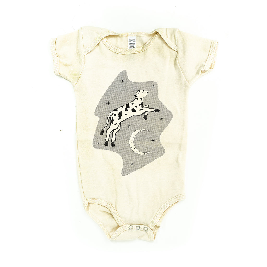 Cow and Moon Baby Onesie