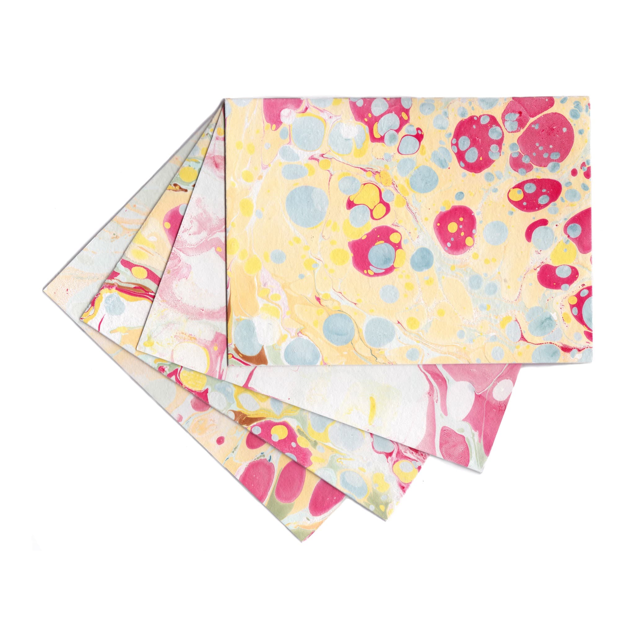 Warm Marbled Stationery | Set of 4