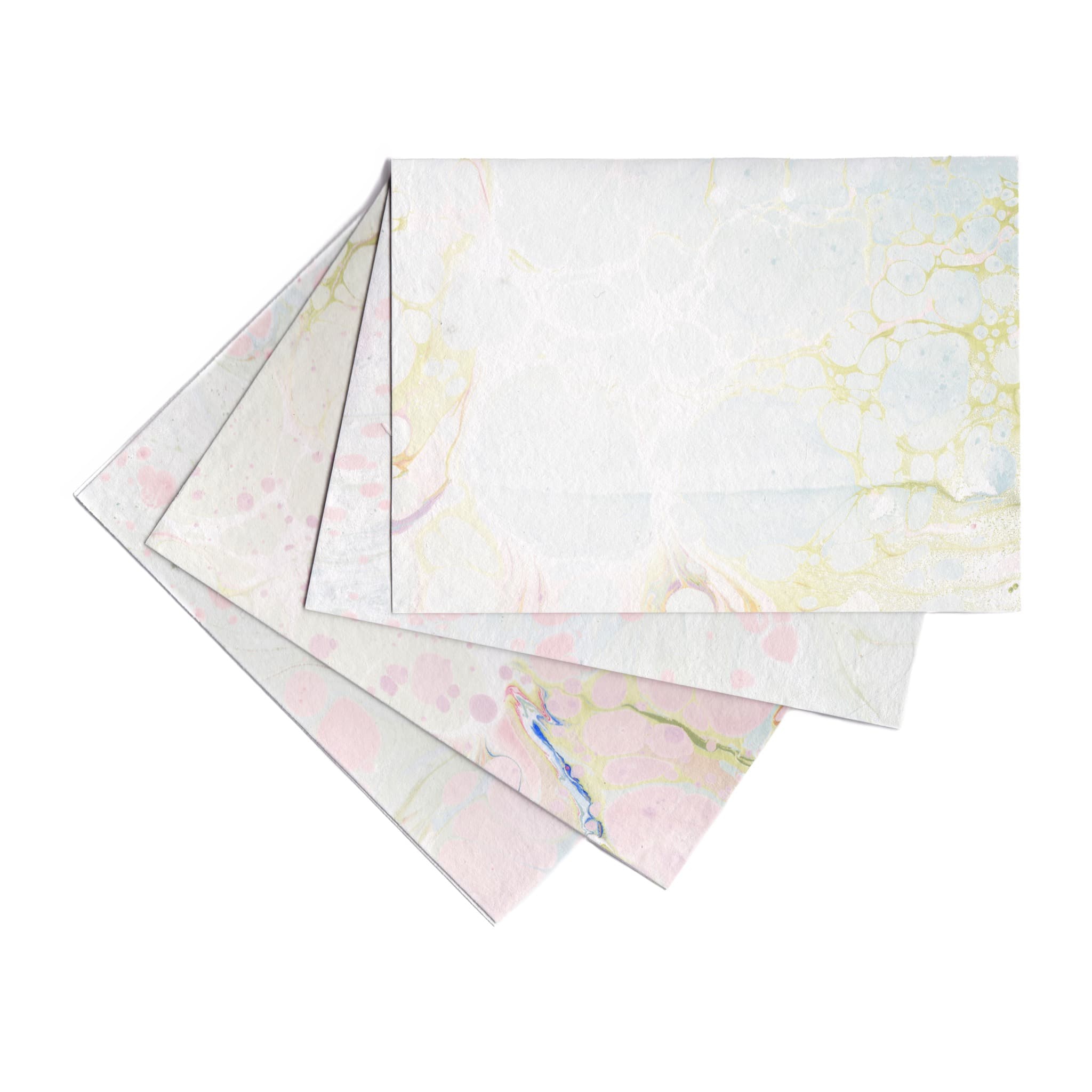 Warm Marbled Stationery | Set of 4