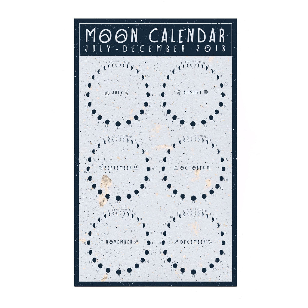 Lunar Calendar July-December 2018