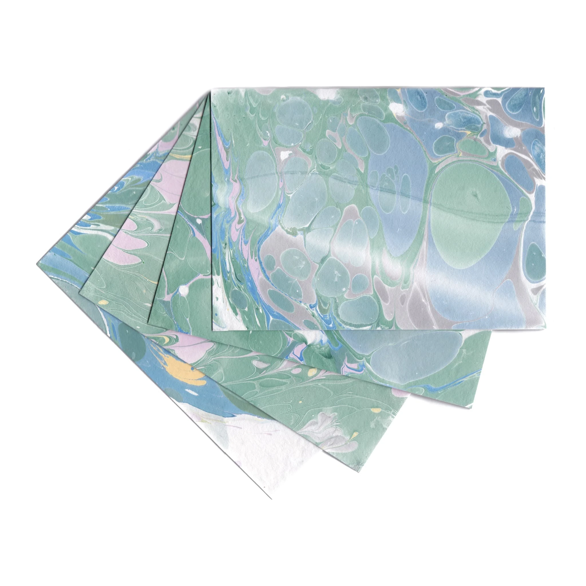 Cool Marbled Stationery | Set of 4